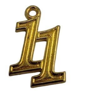 Graduation Tassel Pendant Golden Charm 2011 Jostens Grad, Celebration, Goal